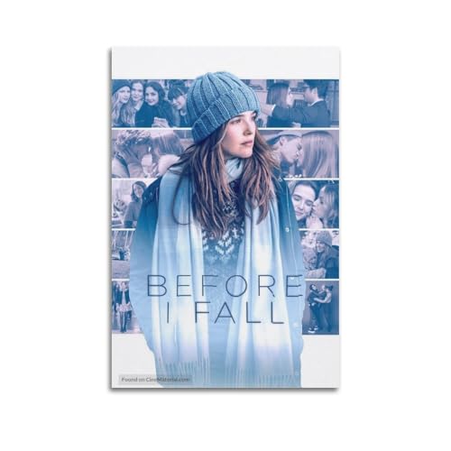 TRWQEVQWEG Poster auf Leinwand, Motiv "Before I Fall", Kunstdruck, ästhetisches Poster, moderne Kunstgemälde für Wohnzimmer, 30 x 45 cm, ungerahmter Stil von TRWQEVQWEG