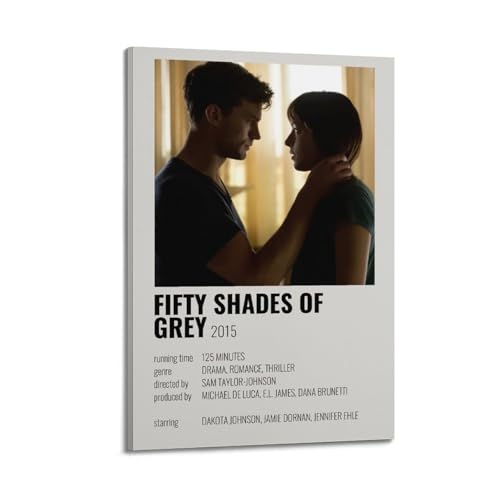TRWQEVQWEG Poster auf Leinwand, Motiv "Fifty Shades of Grey", Wandkunstdruck, ästhetisches Poster, moderne Kunst, Gemälde für Wohnzimmer, 30 x 45 cm, Rahmenstil TRWQEVQWEG Poster auf Leinwand, Motiv "Fifty Shades of Grey", Wandkunstdruck, ästhetisches Poster, moderne Kunst, Gemälde für Wohnzimmer, 30 x 45 cm, Rahmenstil von TRWQEVQWEG