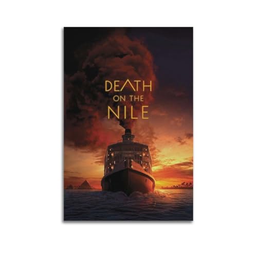 TRWQEVQWEG Poster auf Leinwand "Death on The Nil", Wandkunstdruck, ästhetisches Poster, moderne Kunst, Gemälde für Wohnzimmer, 30 x 45 cm, ungerahmter Stil von TRWQEVQWEG