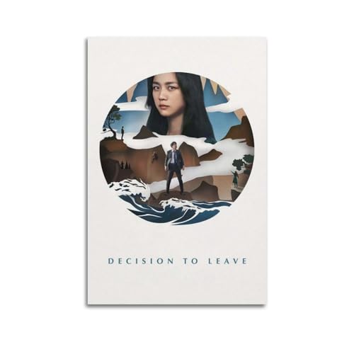 TRWQEVQWEG Poster mit Aufschrift "Decision to Leave" auf Leinwand, Kunstdruck, ästhetisches Poster, moderne Kunst, Gemälde für Wohnzimmer, 30 x 45 cm, ungerahmter Stil von TRWQEVQWEG
