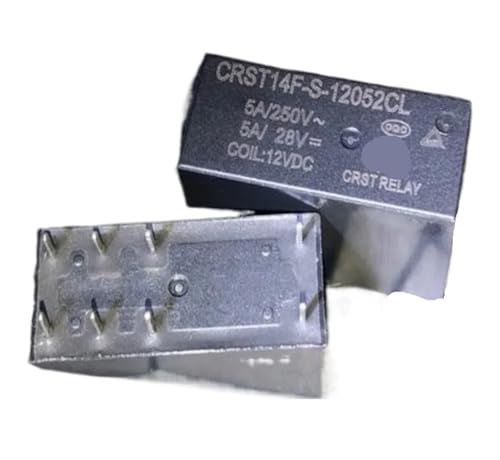1 STÜCK CRST14F-S-12052CL (14F2C-12V-5A) Relais 8-polig(Black) von TRWUQHGD