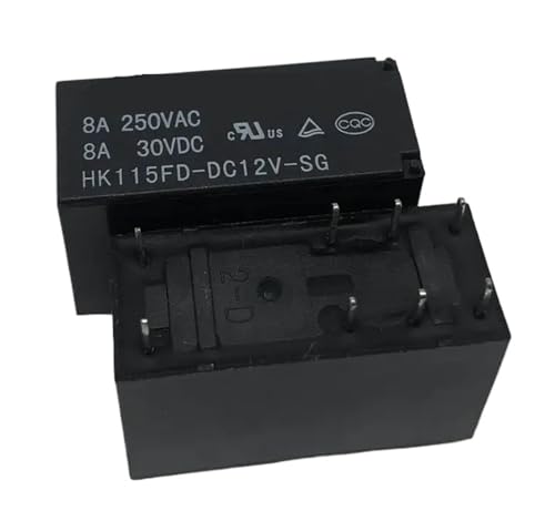 1 STÜCK HK115FD-DC12V-SG (115F-2C-12V-8A) Relais 8-polig von TRWUQHGD