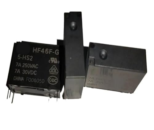 1 Stück HF46F 12-H2T (101); HF46F-G 5-H2T(101)/5-HS2/12-H2T (46F-2-5V/12V-5A/7A) Relais 4-polig(HF46F-G 5-HS2) von TRWUQHGD