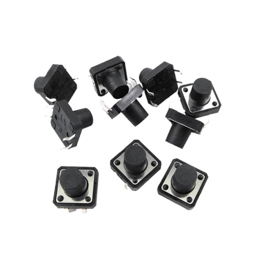 10PCS 12 * 12 * 11,5 MM taktile schalter 4-pin push button schalter vertikale vier-pin 12x12x11,5 kupfer füße ersatzteile(100 000 Times Life) von TRWUQHGD