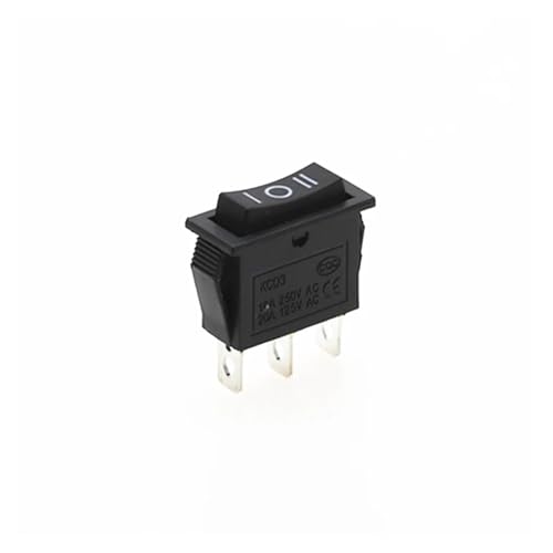 1PCS KCD3 Wippschalter EIN-AUS 2-Positionen 3-Pin Ausrüstung mit Licht Netzschalter 16A 250VAC/ 20A 125VAC(3D3P) von TRWUQHGD