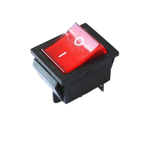 1PCS KCD4 4PN rot rocker schalter netzteil mit licht 16A 250V AC 31 * 25mm kleine schalter von TRWUQHGD