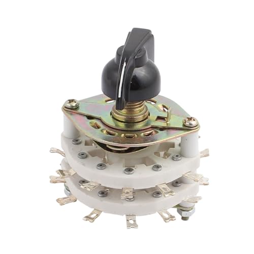 1PCS KCT2*11 2-poliger 11-Positionen-Doppelschicht-Kanal-Drehschalter mit Abdeckung von TRWUQHGD