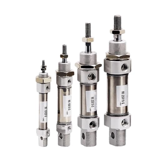 1PCS kleiner Zylinder MI10-10/15/20-150 Edelstahl-Minizylinder mit Magnetring(Stroke 40mm) von TRWUQHGD