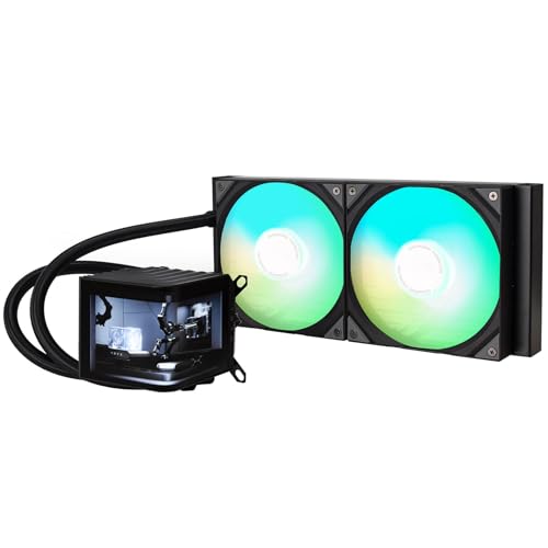 TRYX Panorama ARGB 280 Schwarz | 280mm AIO mit 6,5" AMOLED Display für anamorphe 3D-Effekte, Asetek 8. Gen Pumpe, 300W TDP, ARGB-Lüfter - für LGA 1851/1700/1200/115X & AM5/AM4 TRYX Panorama ARGB 280 Schwarz | 280mm AIO mit 6,5" AMOLED Display für anamorphe 3D-Effekte, Asetek 8. Gen Pumpe, 300W TDP, ARGB-Lüfter - für LGA 1851/1700/1200/115X & AM5/AM4 von TRYX