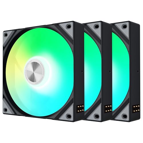 TRYX ROTA SL ARGB 120 Schwarz – 120mm RGB PWM Lüfter für PC-Gehäuse und Radiator, 3er-Pack Daisy Chain Gehäuselüfter mit magnetischem Anschlusskabel TRYX ROTA SL ARGB 120 Schwarz – 120mm RGB PWM Lüfter für PC-Gehäuse und Radiator, 3er-Pack Daisy Chain Gehäuselüfter mit magnetischem Anschlusskabel von TRYX