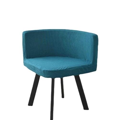 TRgqify-KM Stretch-Curved-Fleece-All-Inclusive-Dreieck-Stuhlhussen, halbrund, waschbar, Hockerhussen, Hotel, Zuhause, for Partys(Bluestone 2pcs) von TRgqify-KM