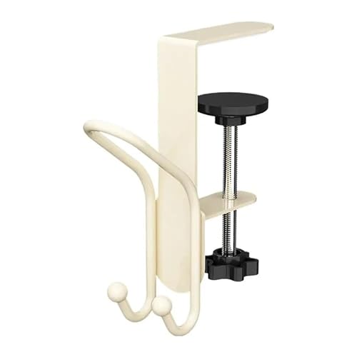 TRgqify-KM Universell Verstellbarer Haken for die Schreibtischkante, Gaming-Headset-Aufhänger, Rucksack-Aufbewahrung, Hängehalter, stanzfreie Haken(White,6pc) von TRgqify-KM