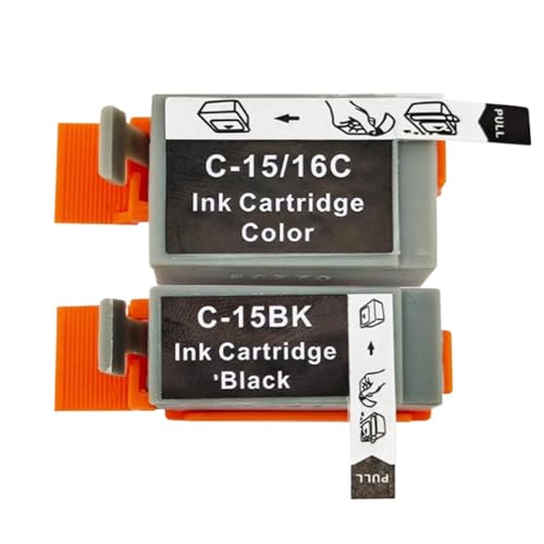TRyYCB Kompatible Tintenpatronen Kompatibel mit BCI15 BCI16 C15 C16 C-15 C-16 funktioniert mit i70 i80 IP90 IP90V DS700 DS810 MINI220-Drucker(3 Pcs Color) von TRyYCB