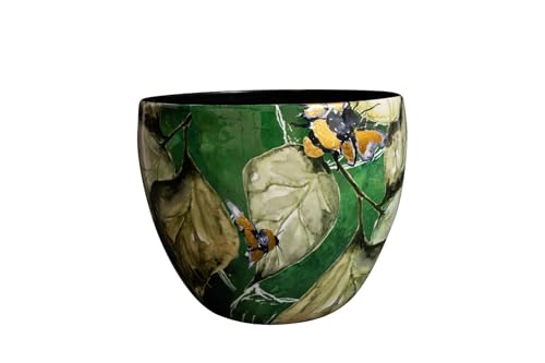 TS Collection - Blumentopf Bee Green - 21x16 - Metall & Epoxy - Exklusive Haushaltswaren für den Innenbereich - Handgefertigt - Einzigartiger Druck - Entworfen von Lammie, 171071C TS Collection - Blumentopf Bee Green - 21x16 - Metall & Epoxy - Exklusive Haushaltswaren für den Innenbereich - Handgefertigt - Einzigartiger Druck - Entworfen von Lammie, 171071C von TS Collection