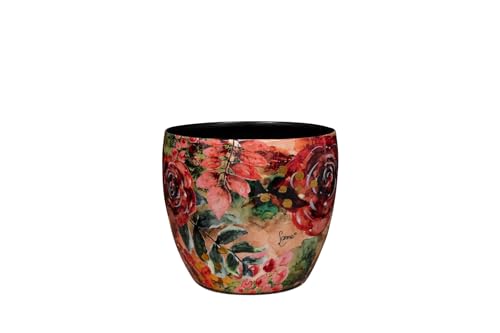 TS Collection - Blumentopf Rose Rouge - 17x15 - Metall & Epoxy - Exklusive Haushaltswaren für den Innenbereich - Handgefertigt - Einzigartiger Druck - Designed by Lammie TS Collection - Blumentopf Rose Rouge - 17x15 - Metall & Epoxy - Exklusive Haushaltswaren für den Innenbereich - Handgefertigt - Einzigartiger Druck - Designed by Lammie von TS Collection