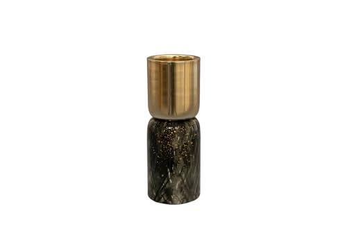 TS Collection - Kerzenständer Shadow Gold - 4x16 - Metall & Epoxy - Exklusive Haushaltswaren für den Innenbereich - Handgefertigt - Einzigartiger Druck - Designed by Lammie von TS Collection