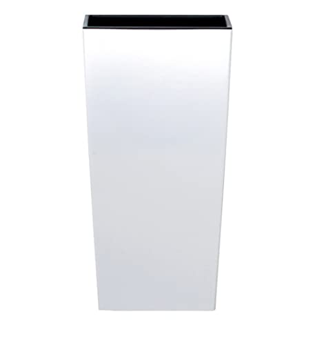 Blumentopf 50cm Weiß Übertopf Blumen Pflanzen Kübel Pflanzkübel Eckig Kunststoff von TS Exclusiv