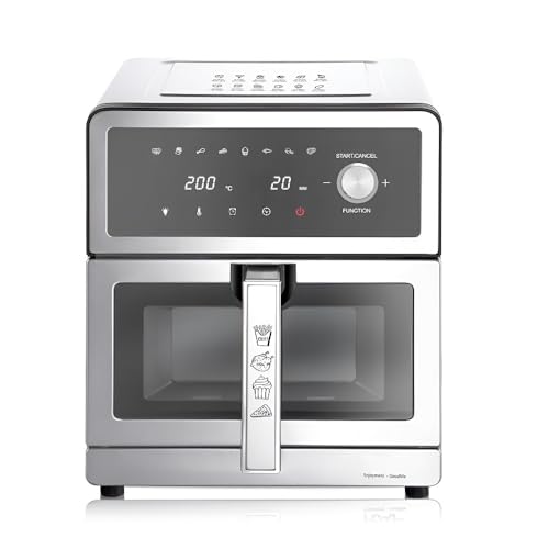 10-Liter-Heißluftfritteuse Mit Sichtfenster, Intelligentem Touchscreen, Ölfreiem Kochen, Multifunktional For Den Heimgebrauch, Einfach Zu Bedienen von TS TAC-SKY