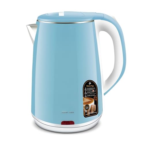 2,3-Liter-Wasserkocher – Großes Fassungsvermögen, Schnelles Kochen, Automatische Abschaltung Und Trockengehschutz(Blue) von TS TAC-SKY