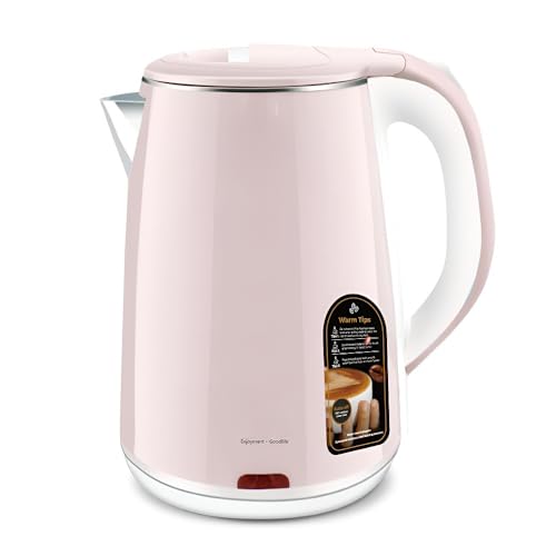 2,3-Liter-Wasserkocher – Großes Fassungsvermögen, Schnelles Kochen, Automatische Abschaltung Und Trockengehschutz(Pink) von TS TAC-SKY