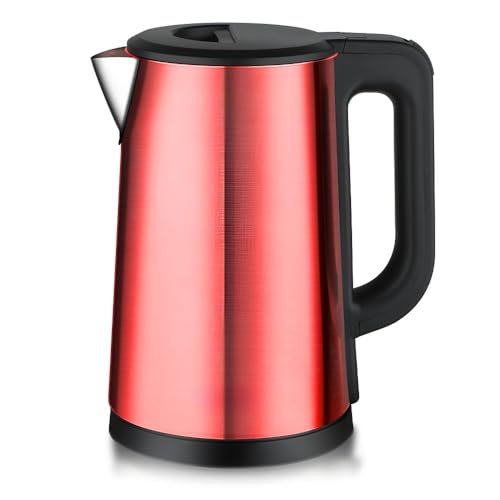 2,5 L Doppelschicht-Wasserkocher For Den Heimgebrauch, Automatische Abschaltung, Trockenbrandschutz, Hohe Leistung(Red) von TS TAC-SKY