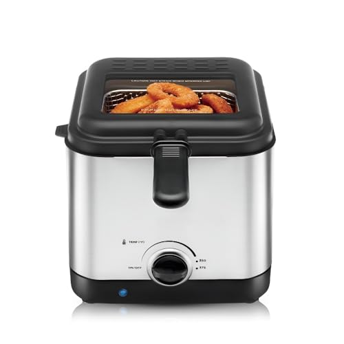 2,5 L Elektrische Fritteuse, For Den Privaten Und Gewerblichen Gebrauch For Pommes Frites, Hühnchen, Frittierte Teigstangen – Kompakter Frittiertopf von TS TAC-SKY