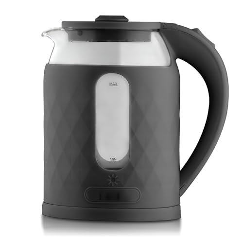 2 L Wasserkocher Aus Edelstahl Und Glas Mit Automatikfunktion Und Überhitzungsschutz von TS TAC-SKY