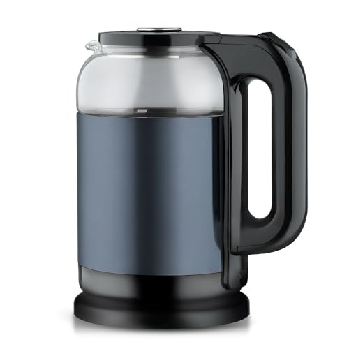 2-Liter-Wasserkocher Aus Borosilikatglas Mit Sichtbarem Wasserstand Und Automatischer Abschaltung(Blue) von TS TAC-SKY