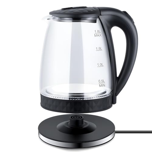 2-Liter-Wasserkocher Mit Sichtbarem Borosilikatglas, Automatischer Abschaltung, For Den Heimgebrauch von TS TAC-SKY