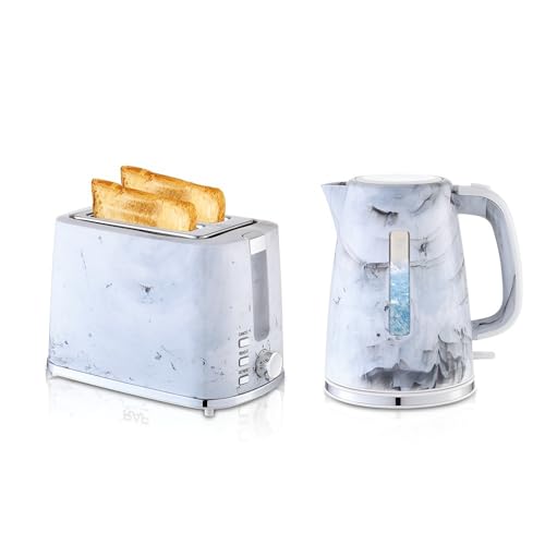 2-in-1-Wasserkocher Und Toaster | Automatische Abschaltung | Warmhaltefunktion | Küchengerät Aus Edelstahl von TS TAC-SKY