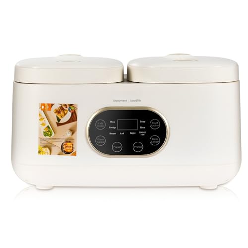 2L Smart Reiskocher, Edelstahl Doppeltopf Multifunktionaler Elektrischer Reiskocher For Gesundes Kochen Zu Hause von TS TAC-SKY