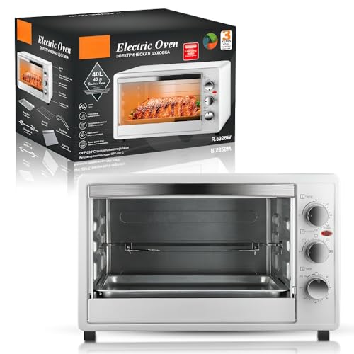 40L Multifunktions-Heißluftfritteuse For Den Heimofen, Automatisches Intelligentes Kochen, Visuelles Backen, Große Kapazität, Vielseitig Einsetzbar For Braten, Frittieren Und Backen(White) von TS TAC-SKY