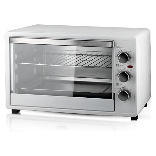 40L Multifunktions-Heißluftfritteuse Mit Intelligentem Ofen For Den Heimgebrauch, Automatisch, Mit Großem Fassungsvermögen, Sichtbarem Fenster For Backen, Braten, Frittieren Und Kochen(White) von TS TAC-SKY