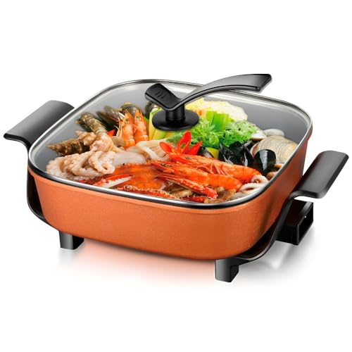 7L Multifunktions-Elektroherd - Antihaftbeschichtung, For Braten, Kochen, Dämpfen - Haushaltsküchengerät von TS TAC-SKY