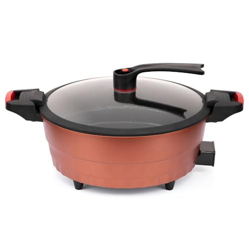 8 L Multifunktions-Elektroherd – Fritteuse, Hot Pot, Dampfgarer Und Boiler In Einem, Ideal For Den Heimgebrauch, Nudeln Und Mehr von TS TAC-SKY