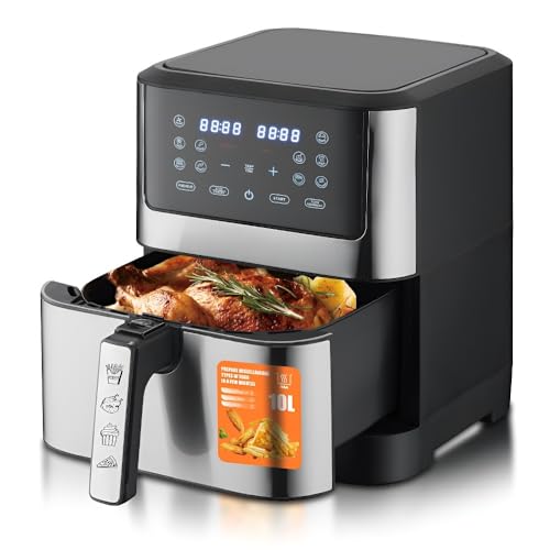 8L Heißluftfritteuse Mit Großem Fassungsvermögen, Multifunktionaler Smart-Home-Einsatz Mit Digitalanzeige, Abnehmbaren Teilen, Leicht Zu Reinigen 8L Heißluftfritteuse Mit Großem Fassungsvermögen, Multifunktionaler Smart-Home-Einsatz Mit Digitalanzeige, Abnehmbaren Teilen, Leicht Zu Reinigen von TS TAC-SKY