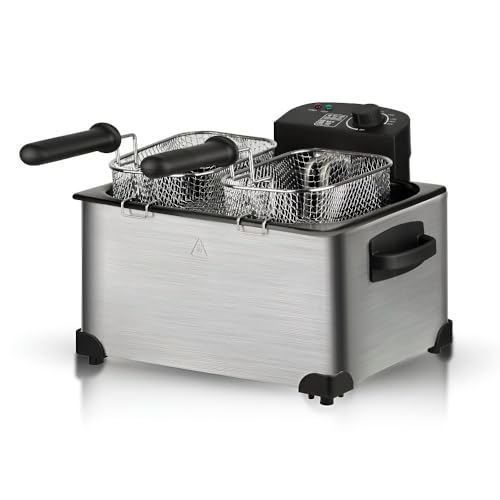 Elektrische Fritteuse Mit Zwei Körben For Den Privaten Und Gewerblichen Gebrauch – Professionelle Ölfritteuse Mit Temperaturregelung For Pommes Frites, Brathähnchen Und Mehr Elektrische Fritteuse Mit Zwei Körben For Den Privaten Und Gewerblichen Gebrauch – Professionelle Ölfritteuse Mit Temperaturregelung For Pommes Frites, Brathähnchen Und Mehr von TS TAC-SKY