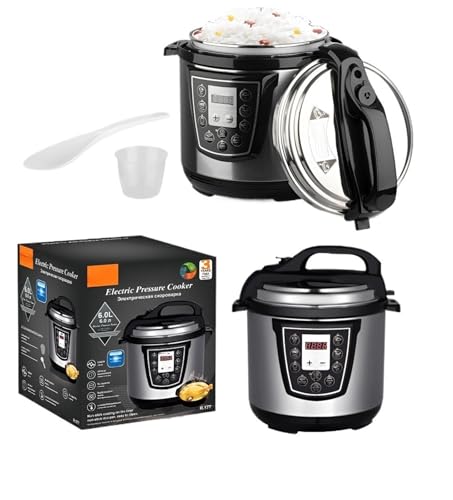 Elektrischer Schnellkochtopf, 6 L, Multifunktional For Reis, Suppe, Eintopf, Köcheln Mit Offenem Deckel, Programmierbarer Timer, For Den Heimgebrauch Elektrischer Schnellkochtopf, 6 L, Multifunktional For Reis, Suppe, Eintopf, Köcheln Mit Offenem Deckel, Programmierbarer Timer, For Den Heimgebrauch von TS TAC-SKY