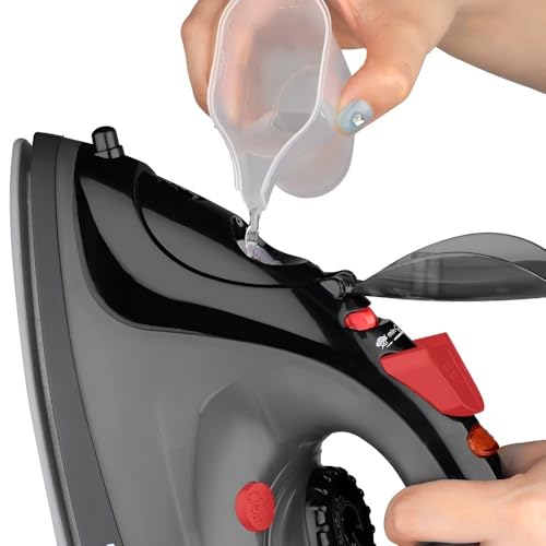 Handdampfgerät Und Bügeleisen For Kleidung – 2-in-1-Trocken-/Nassgebrauch, Tragbar For Unterwegs, Kompaktes Dampfbügeleisen For Kleidung(Black) von TS TAC-SKY