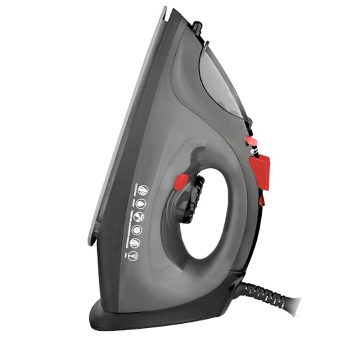 Handdampfgerät Und Bügeleisen For Kleidung – 2-in-1-Trocken-/Nassgebrauch, Tragbar For Unterwegs, Starker Dampf, Einfach Zu Bedienen(Black) von TS TAC-SKY