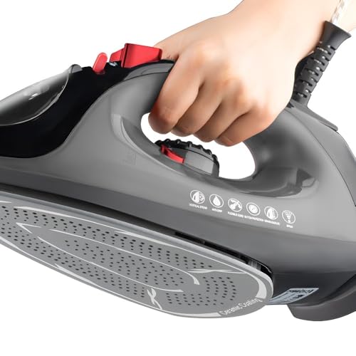 Handdampfgerät Und Bügeleisen For Kleidung – 2-in-1-Trocken-/Nassgebrauch, Tragbar For Unterwegs, Starker Dampf, Einfach Zu Verwenden(Black) von TS TAC-SKY