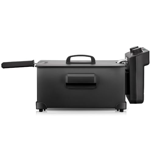 Kleine Fritteuse For Den Privaten Und Gewerblichen Gebrauch – Elektrische Fritteuse For Frittieren Von Pommes Frites, Youtiao, Spießen, Street Food – Kompaktes Design von TS TAC-SKY