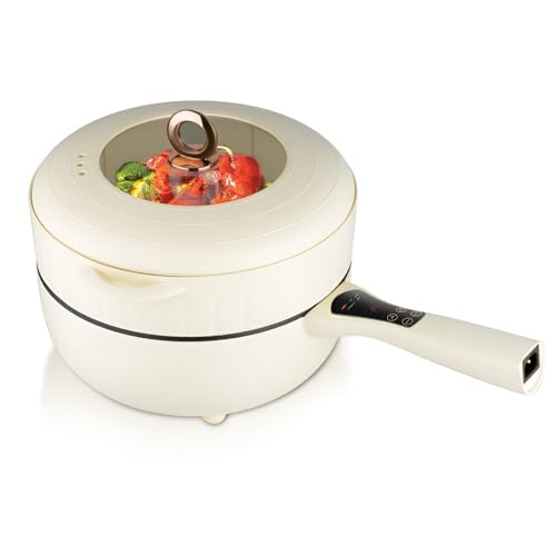 Multifunktionaler Elektrischer Topf Und Wok, Antihaftbeschichtet, 5 L + 7 L, Dampfgarer Und Kocher For Die Hausmannskost, All-in-One For Braten, Kochen Und Dämpfen von TS TAC-SKY