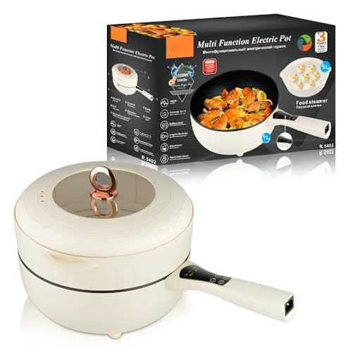 Multifunktionaler Elektrischer Wok 5L+7L: Alles-in-einem For Pfannenrühren, Kochen, Dämpfen – Antihaftbeschichtung von TS TAC-SKY