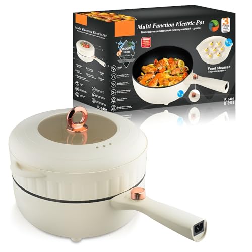 Multifunktionaler Elektrischer Wok: 5-in-1: Pfannenrühren, Eintopf, Kochen, Dämpfen – Antihaftbeschichtung, For Den Heimgebrauch, Leicht Zu Reinigen von TS TAC-SKY
