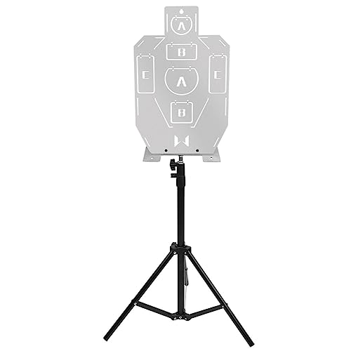Schießen Ausbildung Metall Ziel Einstellbar Ausbildung Klappbar Stativ IPSC 304 Edelstahl Ziel Stand Mit Brief Bullseye (Color : TG Set) von TS TAC-SKY