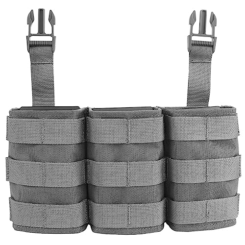 TS TAC-SKY Fast Tactical 7.62 Triple AR15 Pouch Vest Button Front Panel Retention Insert MOLLE Clip Für Taktische Weste V5 Vest (Color : WG, Size : One Size) von TS TAC-SKY