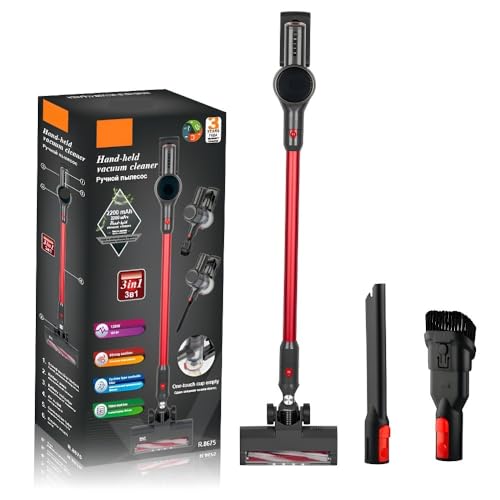TS TAC-SKY Kabelloser Staubsauger, Handstaubsauger, Starke Saugkraft, 3-in-1 Tragbar, for Den Heimgebrauch - Leicht, Wiederaufladbar for Böden, Teppiche, Autos von TS TAC-SKY