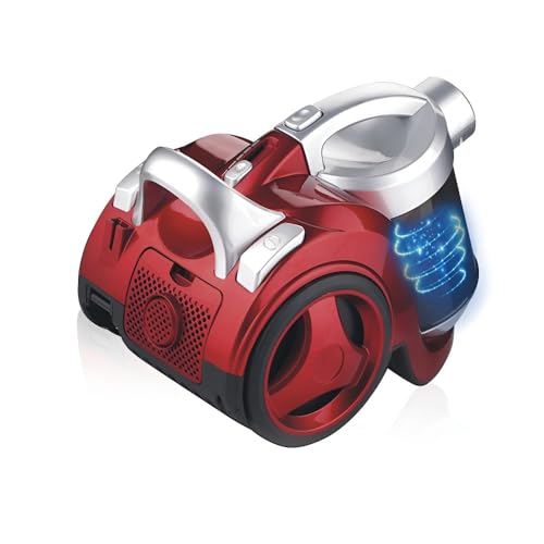 TS TAC-SKY Leistungsstarker Kompaktstaubsauger for Zuhause Mit Automatischer Kabelaufwicklung(Red) von TS TAC-SKY