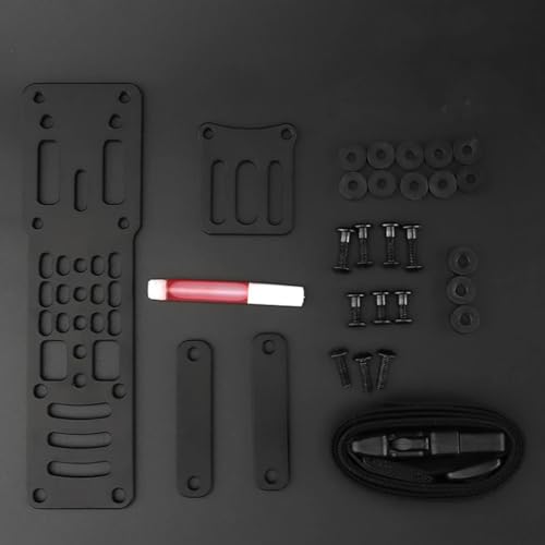TS TAC-SKY Tractical Modular Holster Adapter MHA Mil-spec Aluminiumlegierung Mid Ride Battel Gürtelschlaufe Schnellverriegelungssystem Plattform Jagd (Color : BK) von TS TAC-SKY